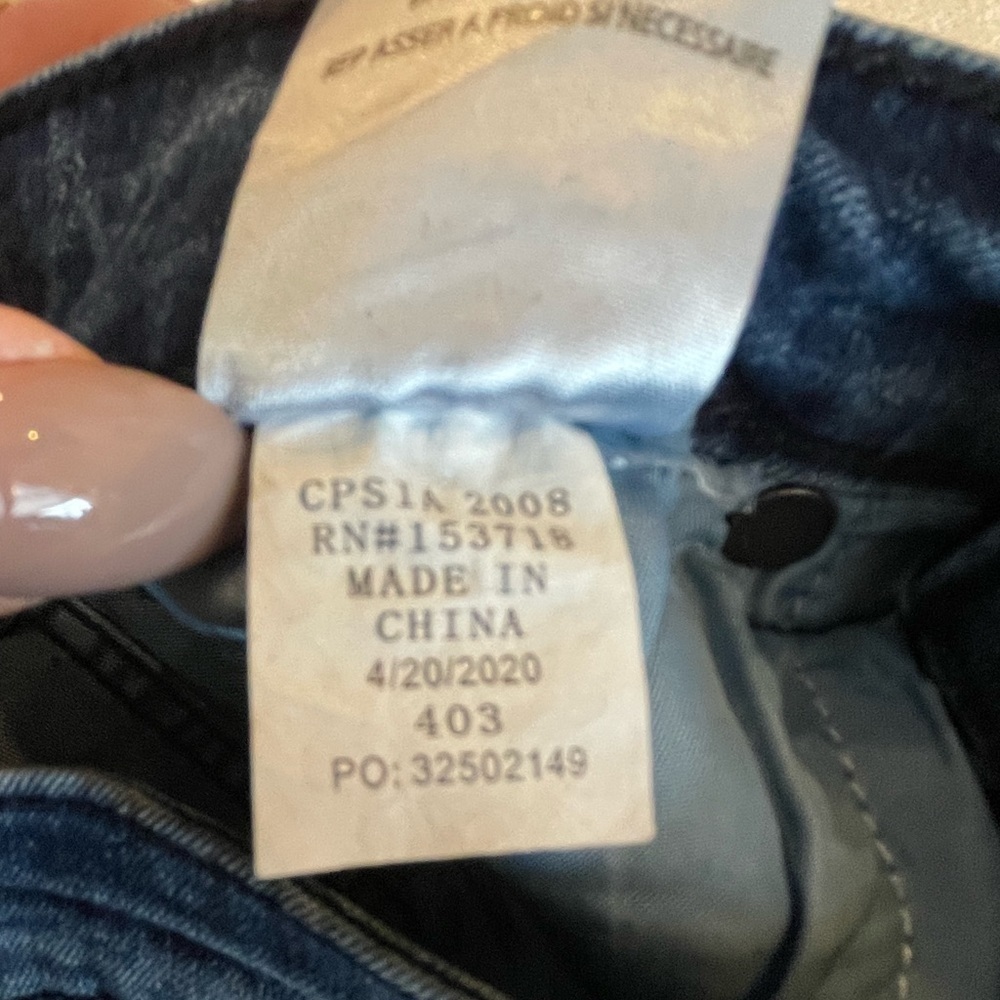 Joes girls size 14 dark wash straight skinny leg denim jeans tulip fringe bottom - Picture 12 of 14